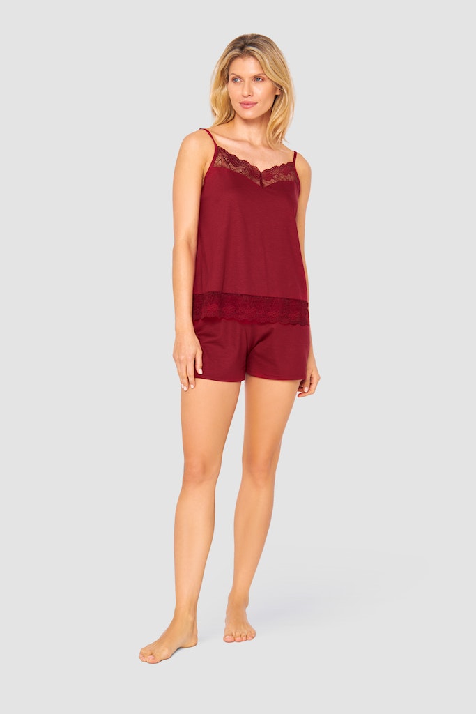 Woman wearing New Romance Cami & Shorts Set by Roch full picture