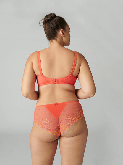 Women is wearing Delice Embroidered Shorty front picture with matching bra (sold separately) 