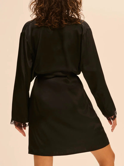 LOVE ME Silk Long Kimono