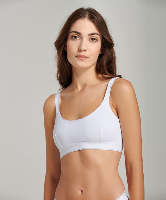 Stretch Cotton Wireless Bralette