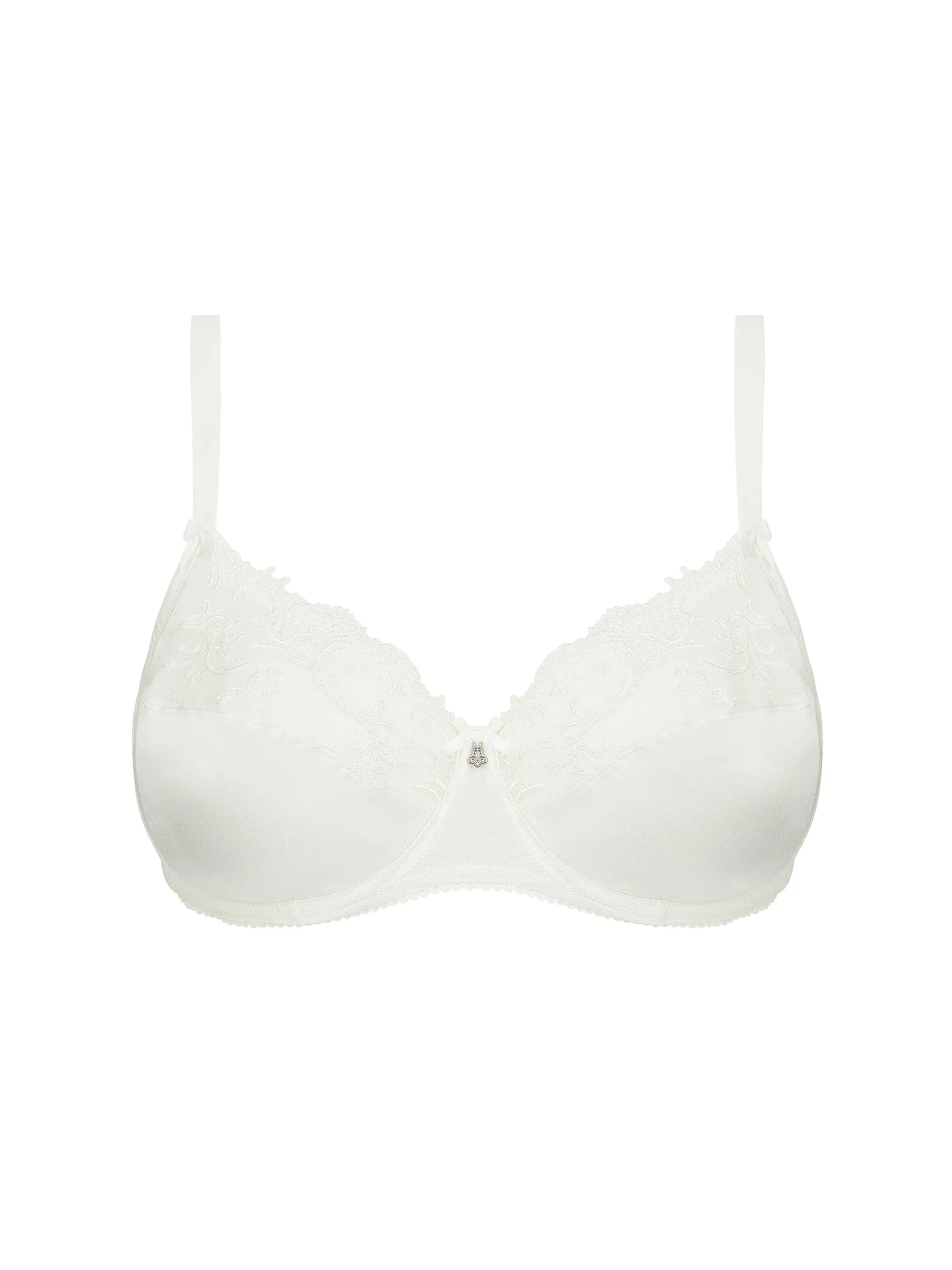 White bra on a white background