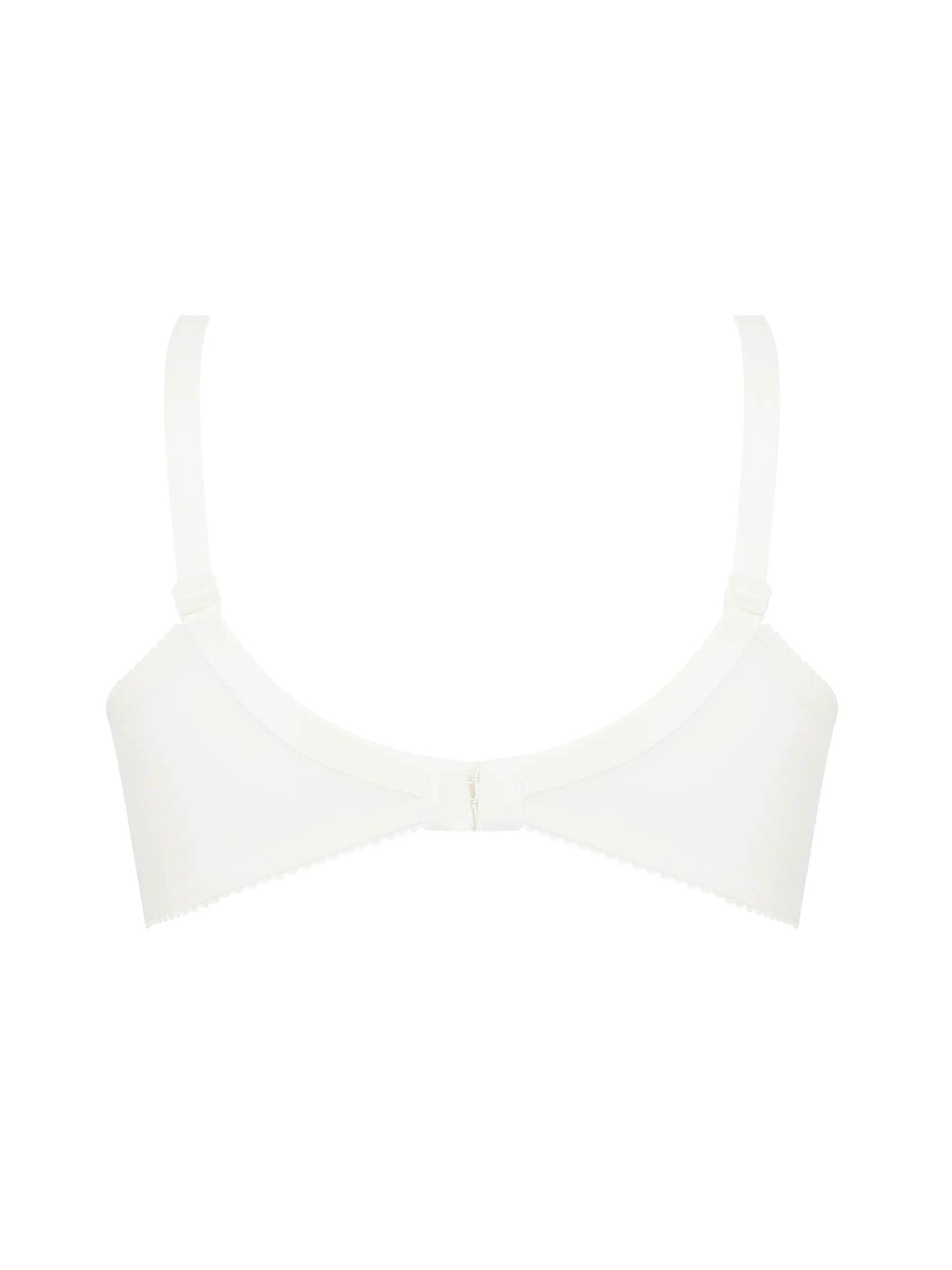 White bikini top on a white background