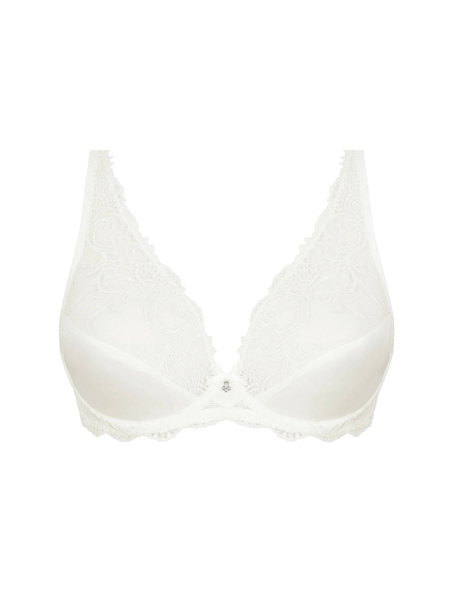 White bra on a white background