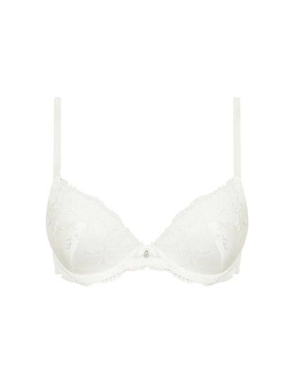 White bra on a white background