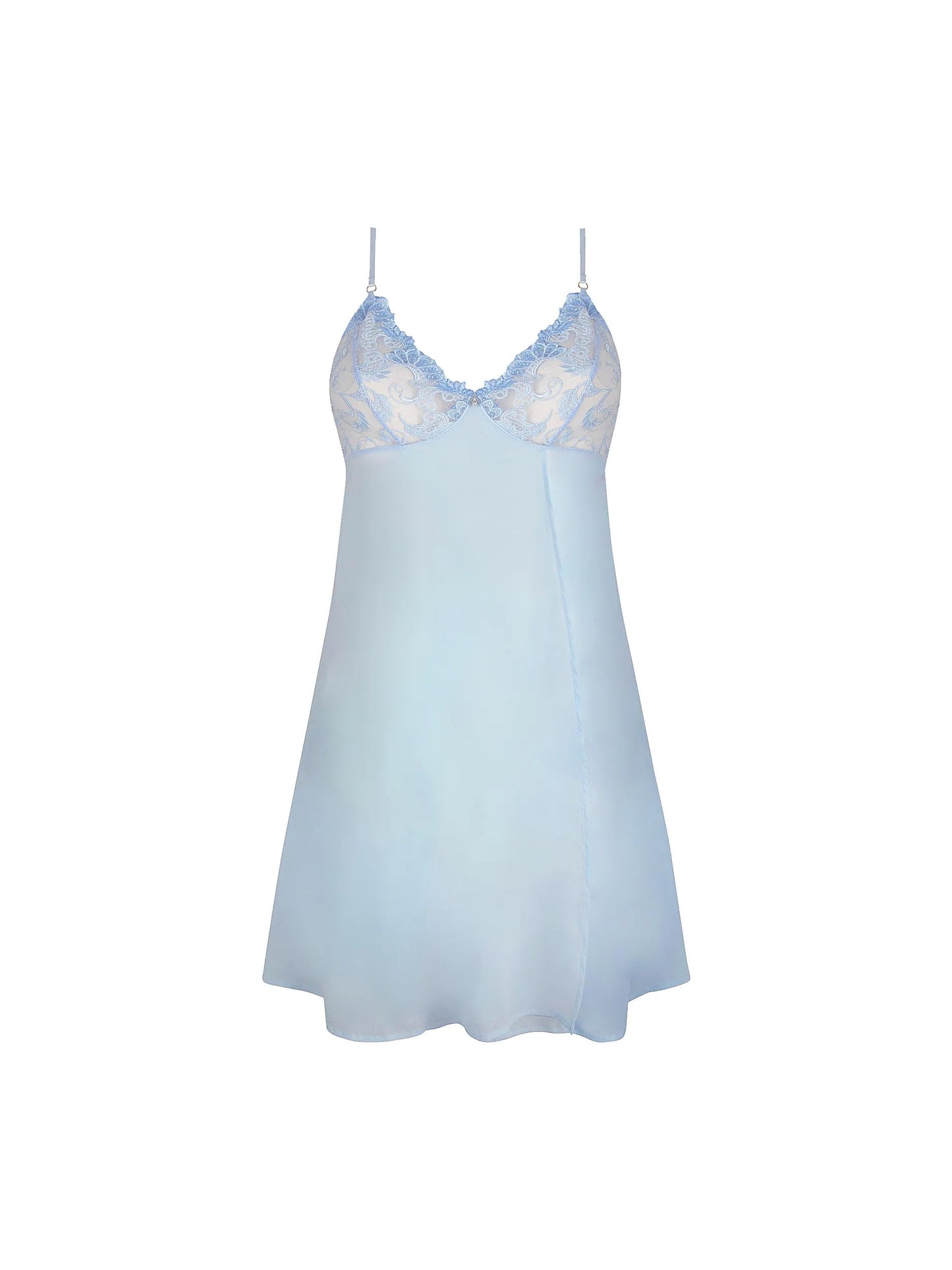 Dressing Floral Silk Nightie
