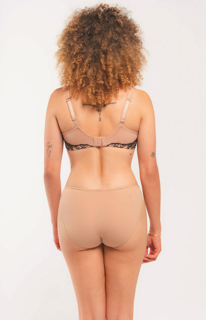 Luxuriously embroidered foulard bra by Louisa Bracq, Paris at DiModa Lingerie Toronto.